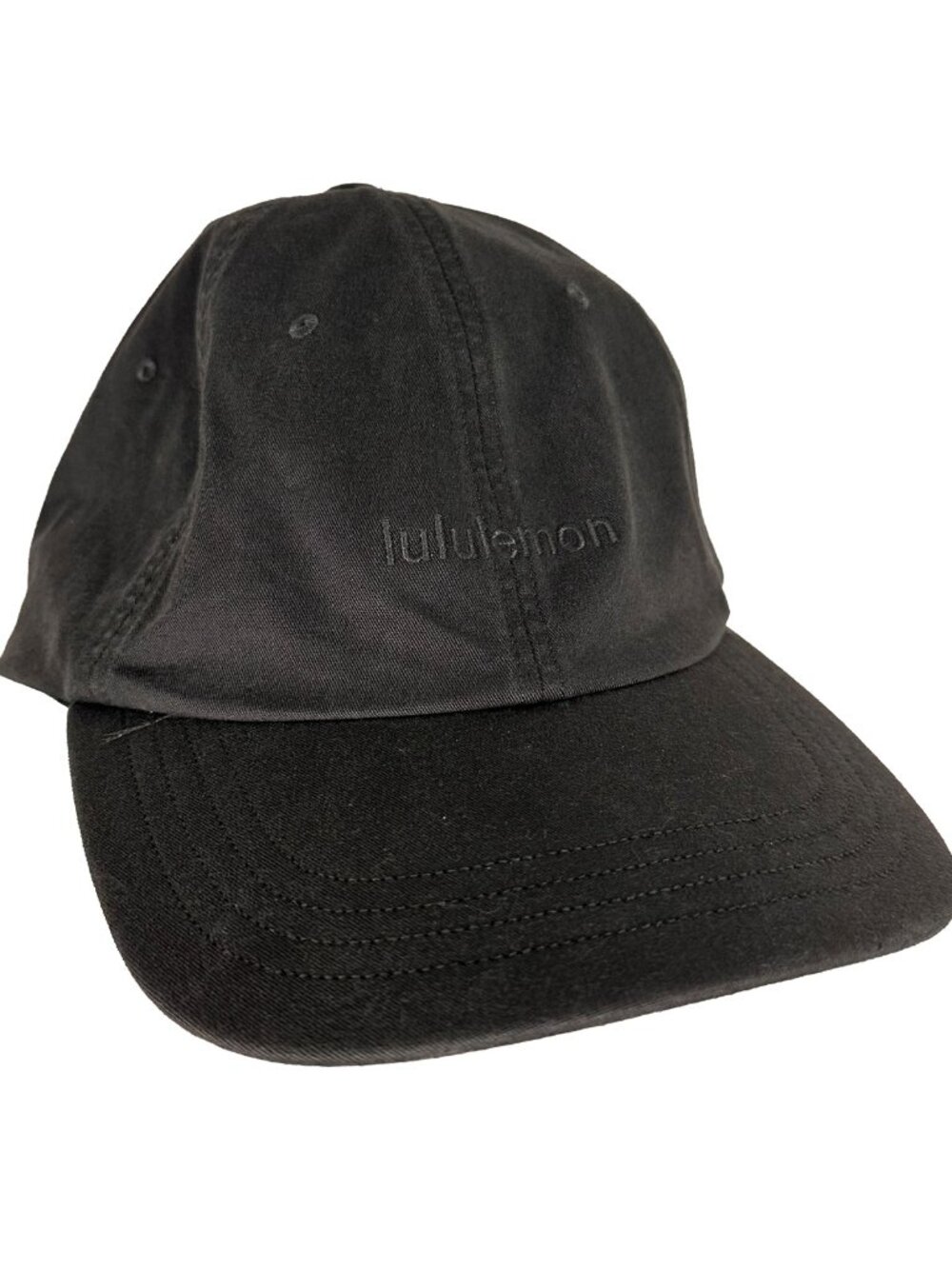 Lululemon Classic Embroidered Logo Baseball Cap Size XL Gray